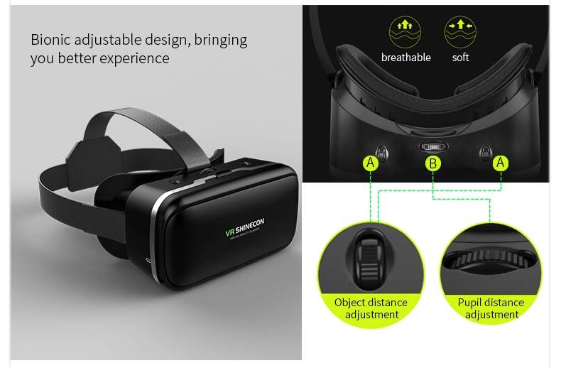 3D VR Glasses Headset For Smartphones