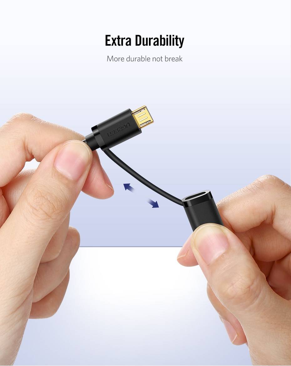 2 In 1 Micro USB And Type-C Charging Cable