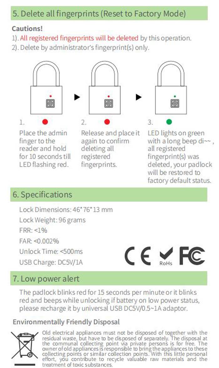Portable Fingerprint Smart Lock Portable Fingerprint Smart Lock